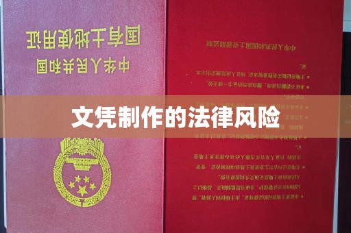 城步文凭制作的法律风险